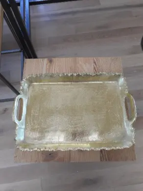 Tablett Alu Gold