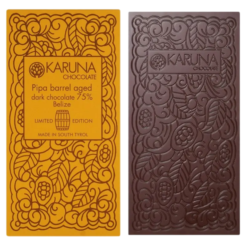 Tafelschokolade Belize 75% PIPA Barrel Aged 60g