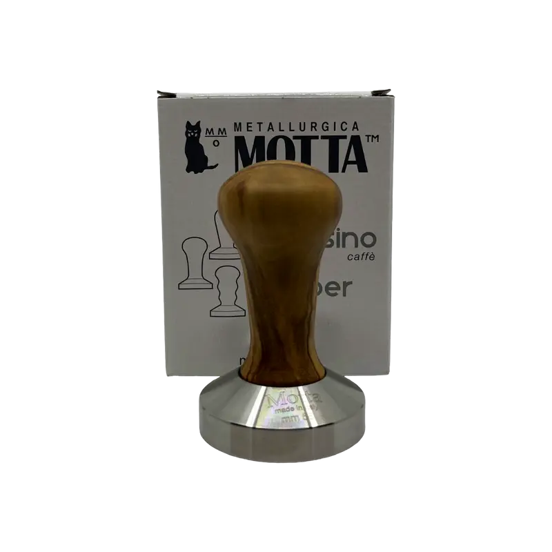 Tamper 58mm mit Olivenholz Griff