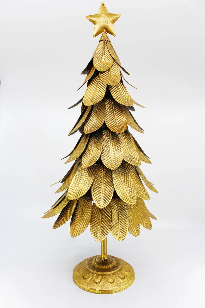 Tannenbaum gold m. Sternen gross 50cm