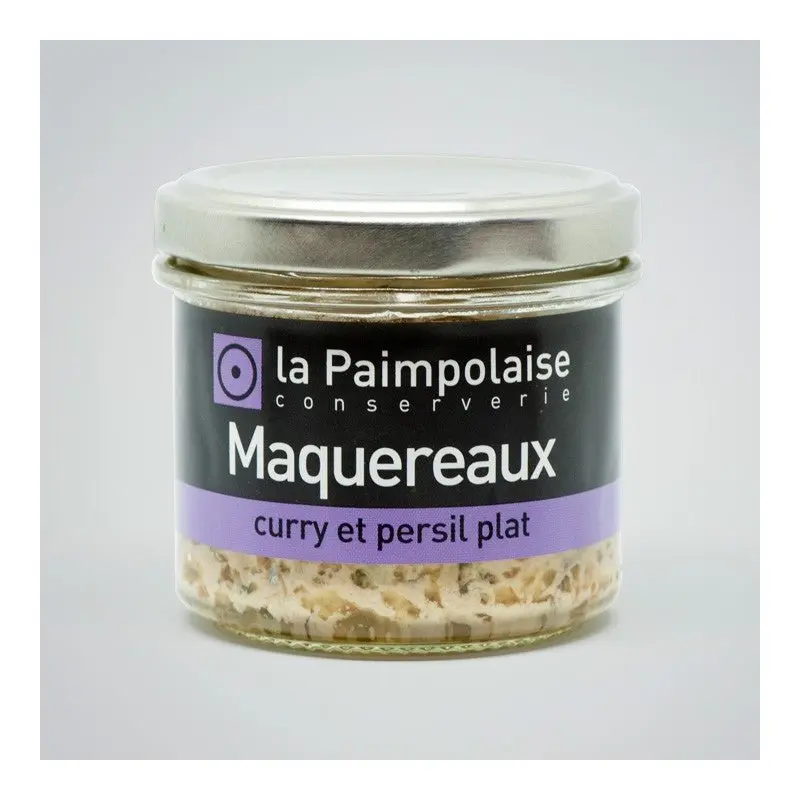 Tartinable de maquereaux, curry et persil plat