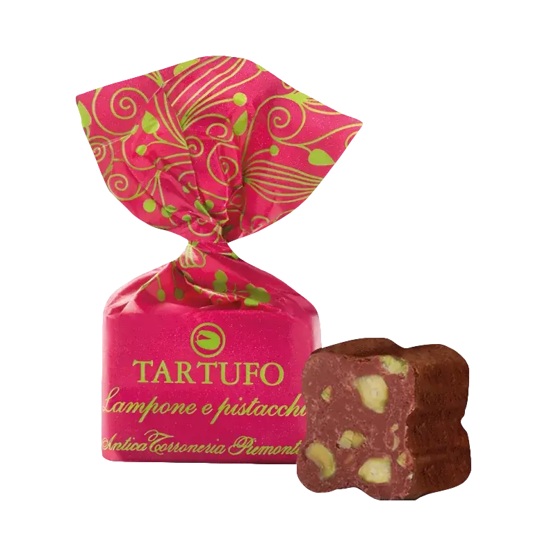 Tartufi dolci Lampone e Pistacchio