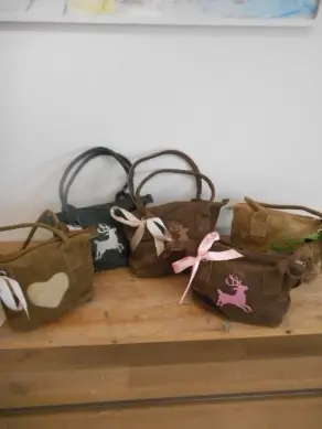 Tasche Leder div. Sujet u. Farben