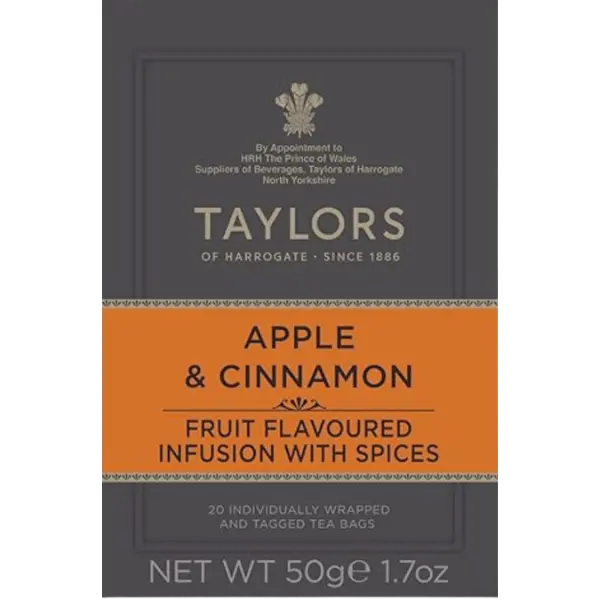 Taylors Apple & Cinnamon Infusion Tea – 50 g (20 Bags )
