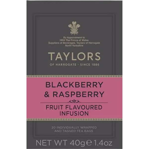 Taylors Blackberry & Raspberry Tea – 40 g (20 Bags)