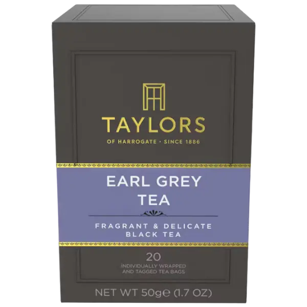 Taylors Earl Grey Black Tea – 50 g (20 Bags)