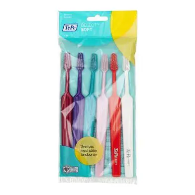 Te-Pe mjuka tandborstar - Soft Toothbrushes Dentalcare 6 p
