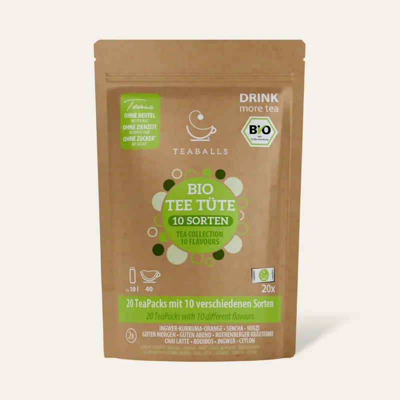 TEABALLS Probier-Teebox — 10 Sorten