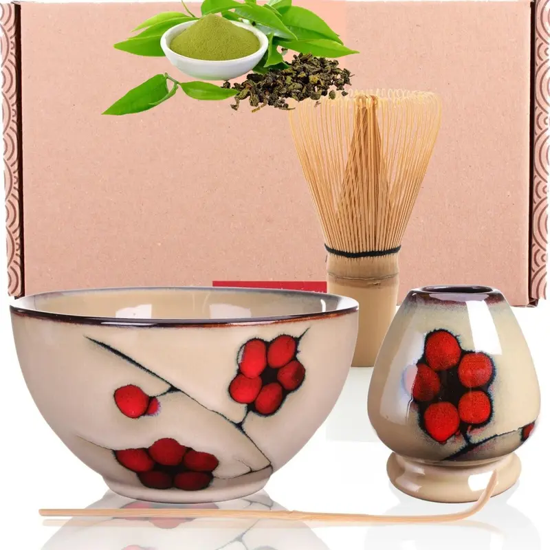 Tee Set Daidaiiro inkl. Matcha Besen Geschenk Idee