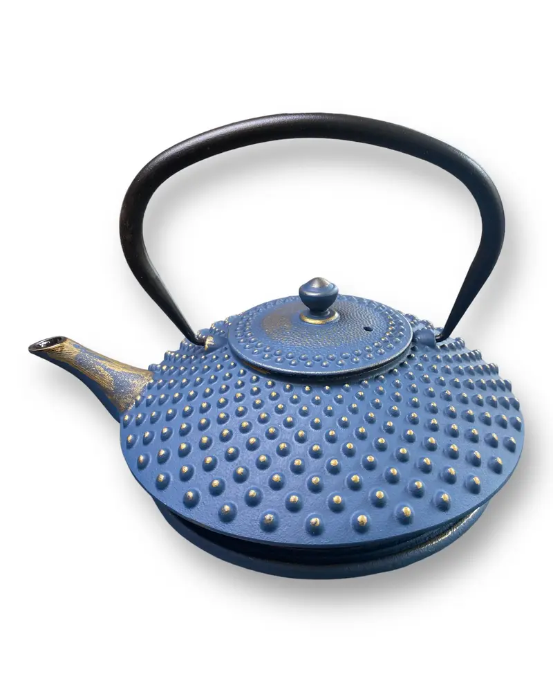 Teekanne Kambin 1.0l blau-gold