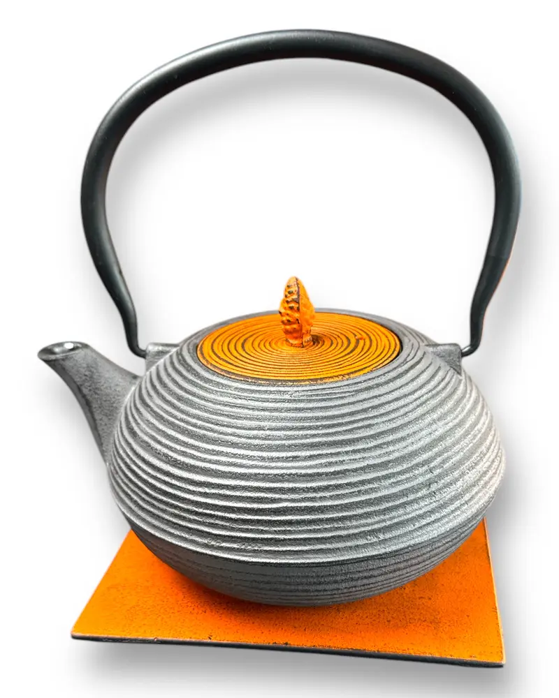 Teekanne Mo Yo 1.2l grau-orange