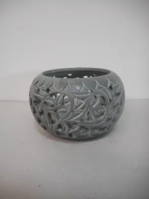Teelicht Stein rund H 6cm