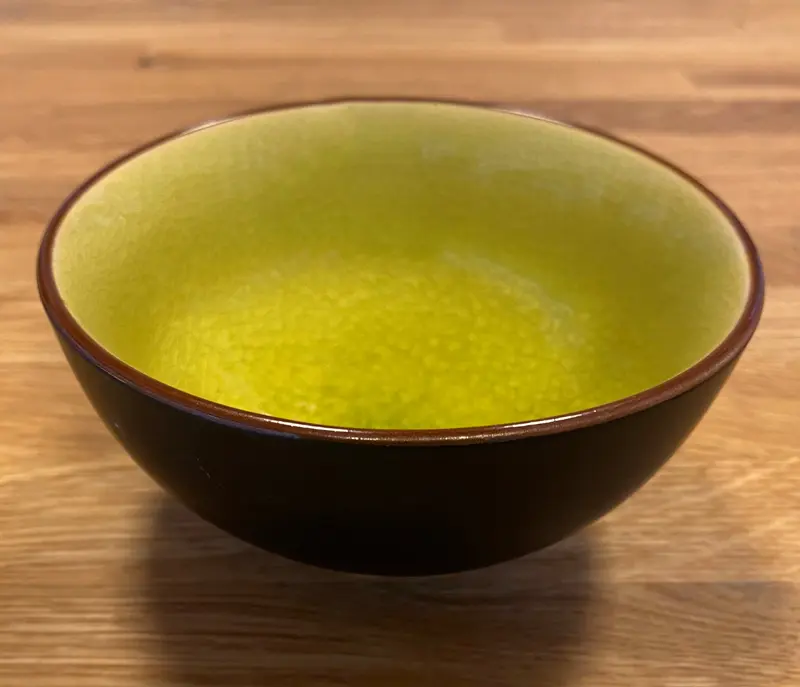 Teeschale Cha Wan gelb-grün