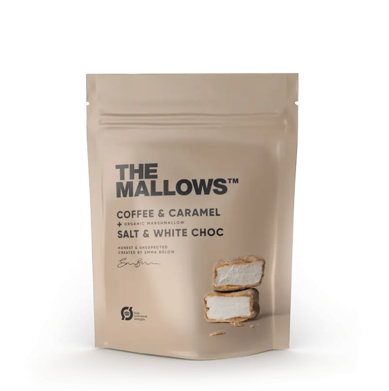 THE MALLOWS COFFEE & CARAMEL + SALT & WHITE CHOC 90g