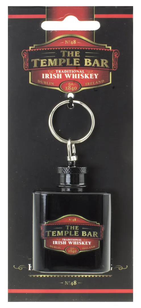 The Temple Bar Hip Flask Keyring