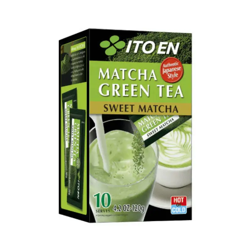 Thé vert Matcha sucré Japonais, 10 pcs x12 g