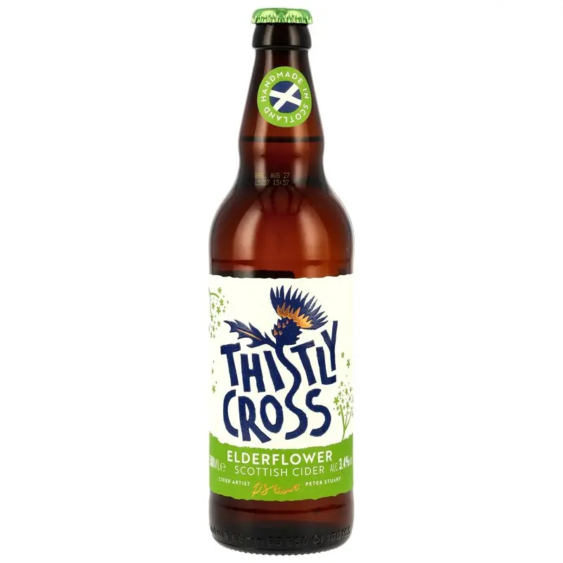 Thistly Cross - Elderflower Cider-(Abgabe nur im 6er Set 6x0.5 Ltr.)