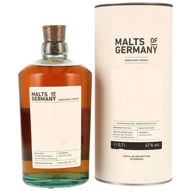 Thousand Mountains 5 y.o. Batch #1 - Red Wine Casks - Malts of Germany