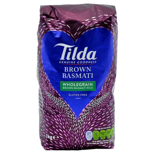 Tilda Brown Basmati Rice - 1 kg (Gluten Free)