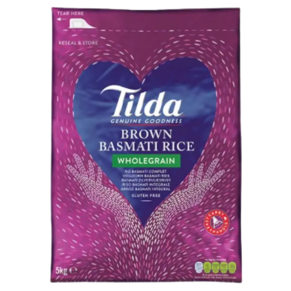 Tilda Brown Basmati Rice - 5 kg (Gluten Free)