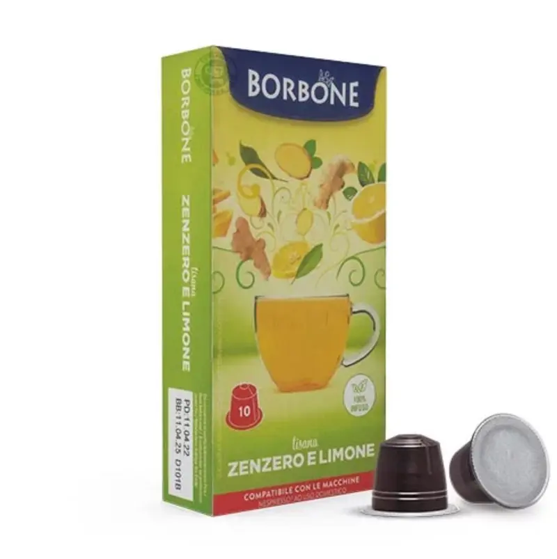 Tisane Citron Gingembre Borbone 10 capsules