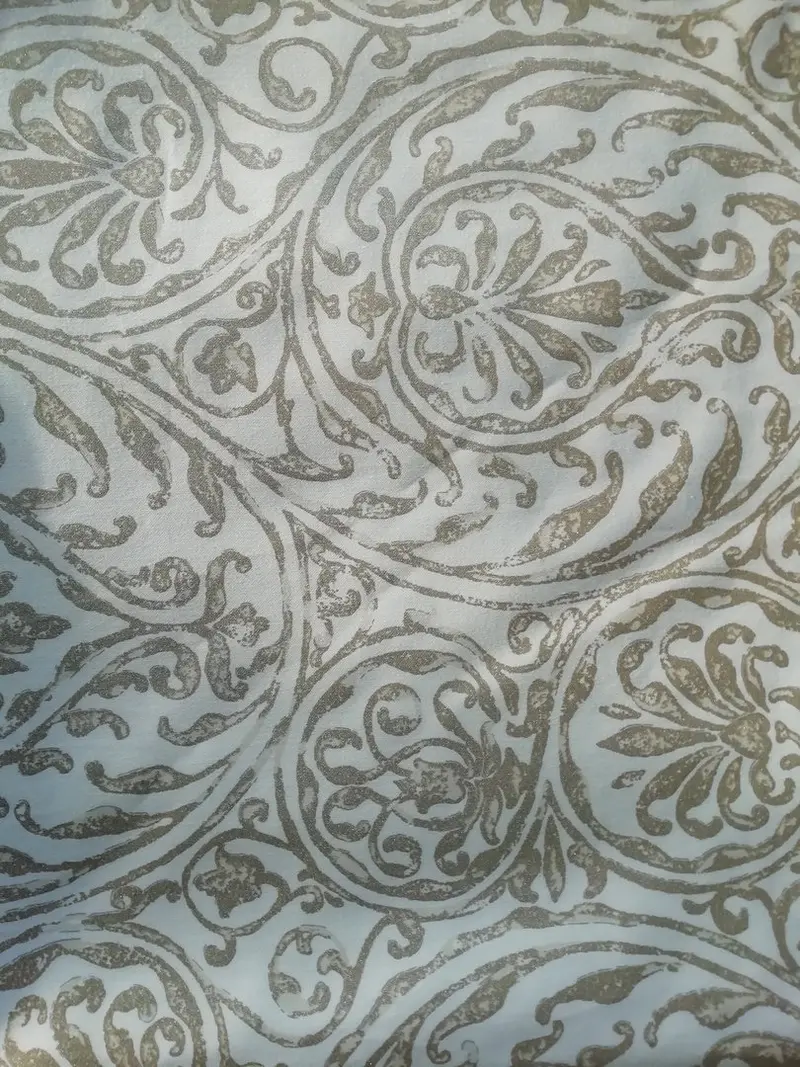 Tischdecke gold/weiss 110x110cm