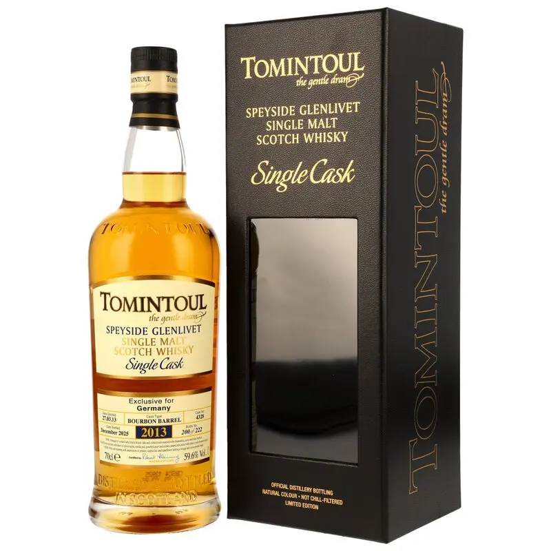 Tomintoul 2013/2025 - 12 y.o. - Bourbon Barrel #4328 - Kirsch exclusive