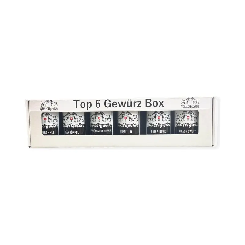 Top 6 Gewürz-Geschenkbox
