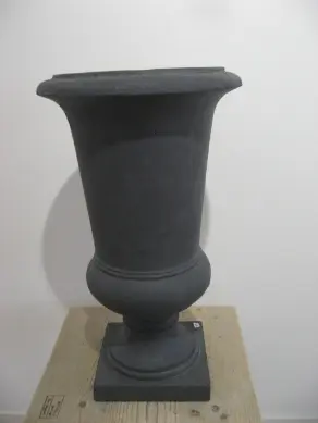Topf Fiberton Amphore grau H 58 cm