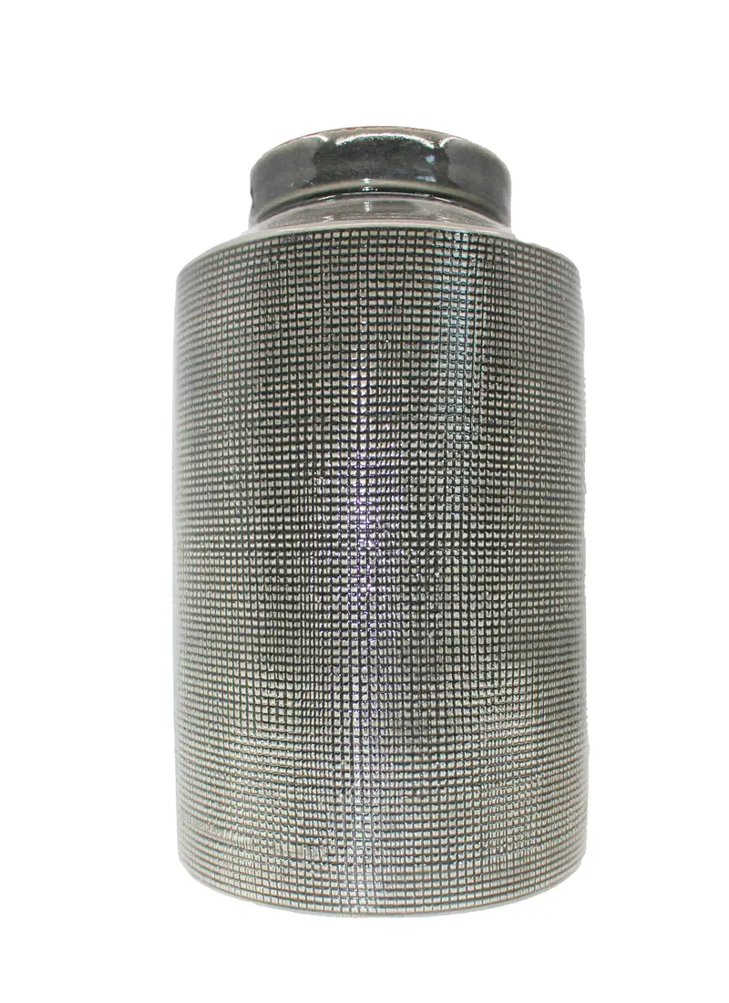 Topf grau H 31cm
