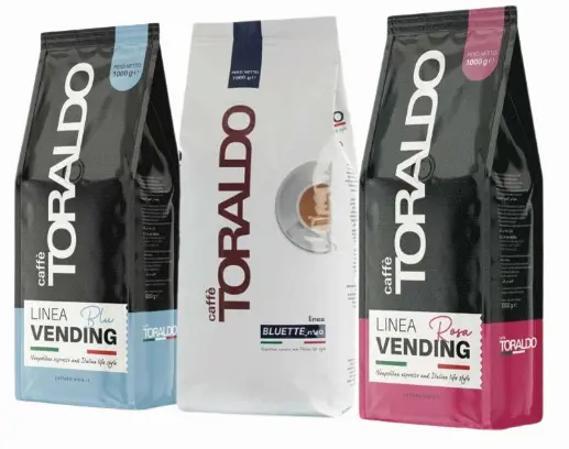 Toraldo Vending Set – Vending Rossa, Vending Blu & Bar Bluette, Kaffeebohnen- 3kg