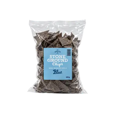 Tortilla Chips Stone Ground - Blue - 200 g