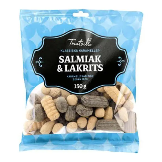 Treatville Salmiak & Lakrits - Salmiak & Liquorice 170 g