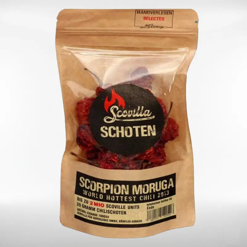 Trinidad Scorpion Moruga Chilis | fruchtig, sehr scharf | getrocknet | 20 g