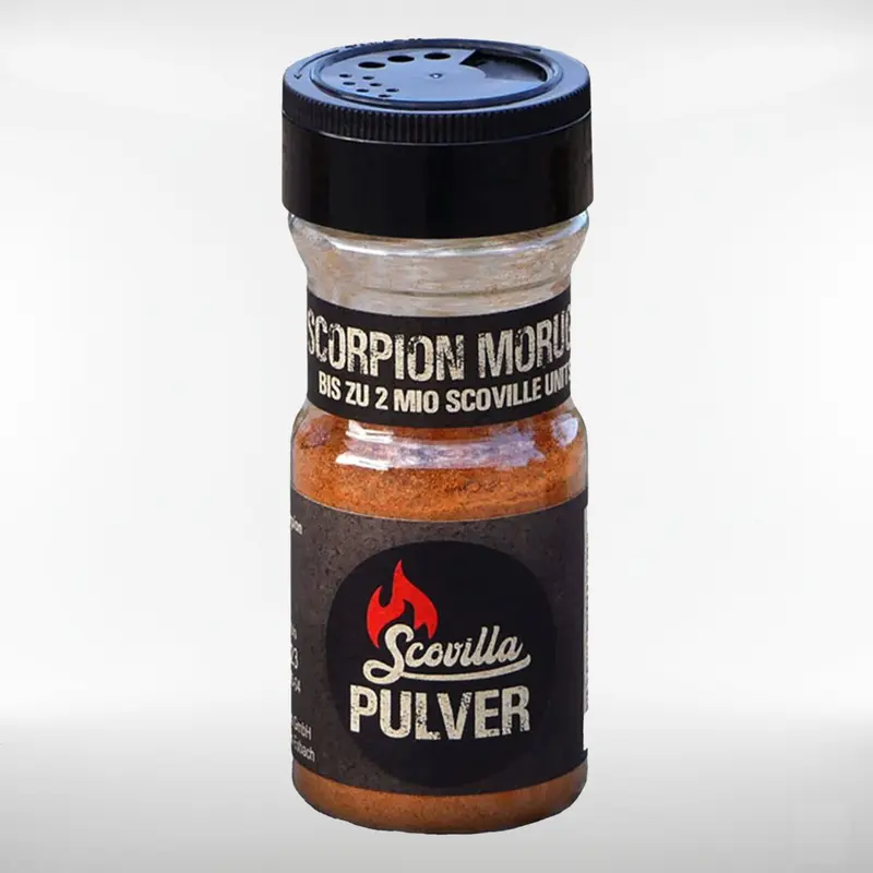 Trinidad Scorpion Moruga Red Chilipulver | feurig und extrem scharf - im Shaker | 50 g
