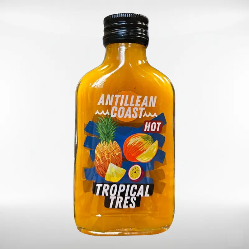 Tropical Tres Hot Sauce | fruchtig, angenehm scharf, gourmet | Ananas, Mango, Maracuja