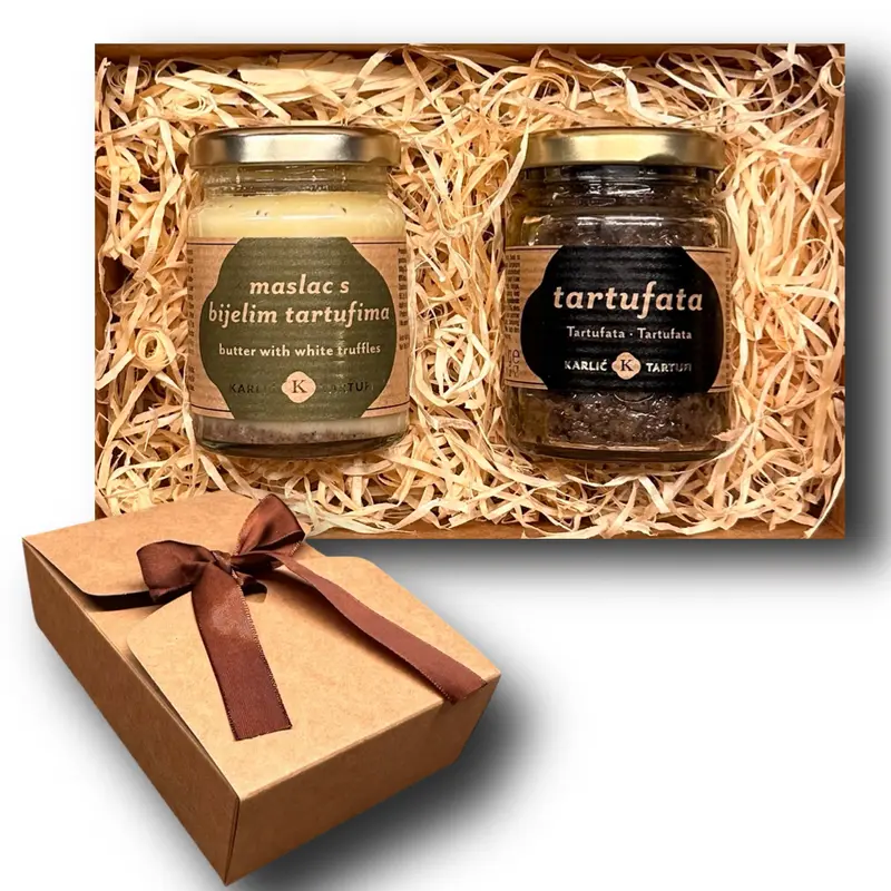 Trüffel-Geschenkbox «Starterset» Entdecke das Aroma der Trüffel – Trüffel-Butter und Trüffel-Pesto