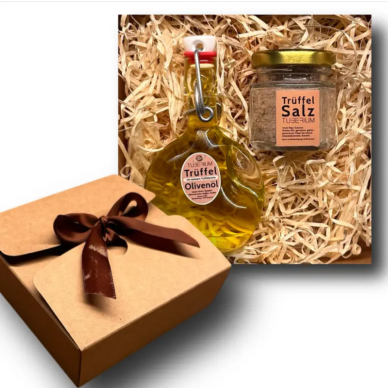 Trüffel-Geschenkset «Tuberium white» Bestseller-Trüffelgenuss – Zwei Meisterwerke