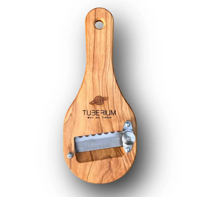Trüffel - Hobel , aus edlem Oliven-Holz, „Ovos“