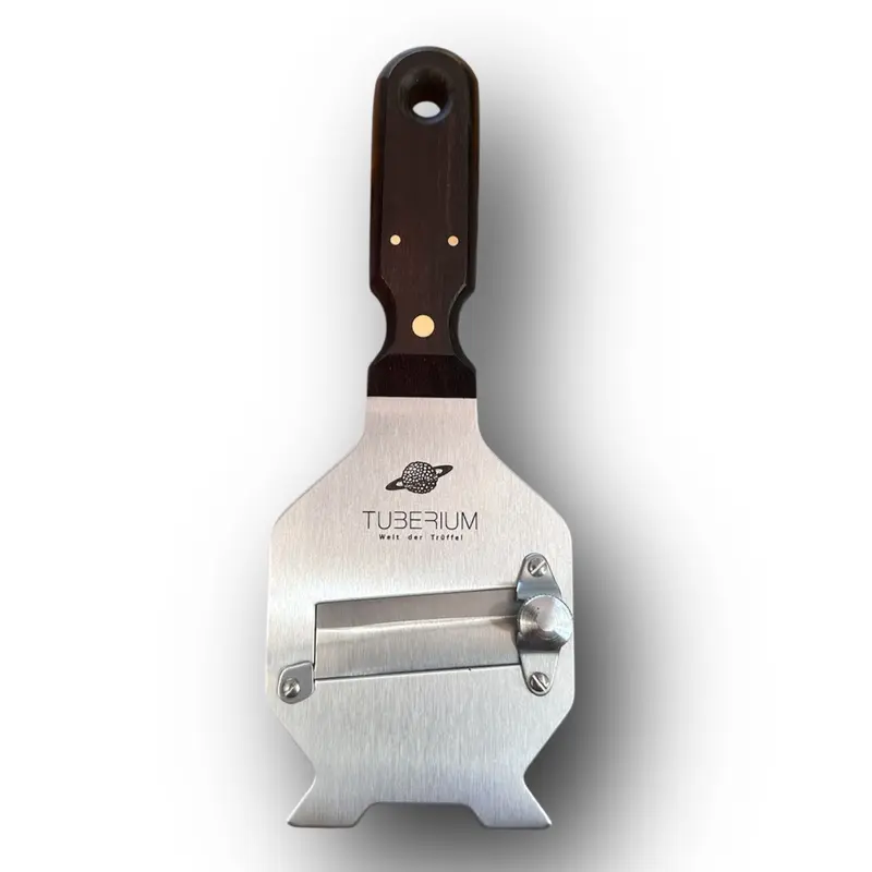 Trüffel - Hobel aus Inox-Edelstahl und edlem Palisander-Holzgriff