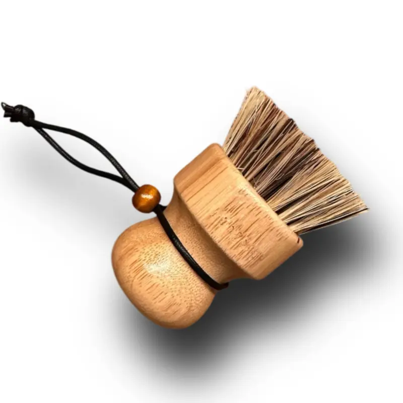 Trüffelbürste aus Holz mit Palmborsten