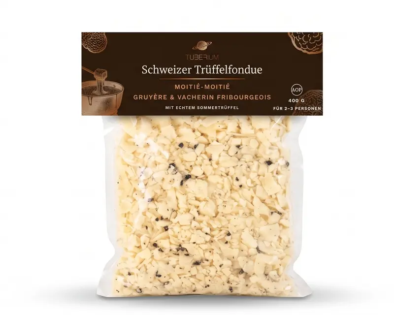 Trüffelfondue – Gruyère & Vacherin Fribourgeois AOP, 400 g / 600 g