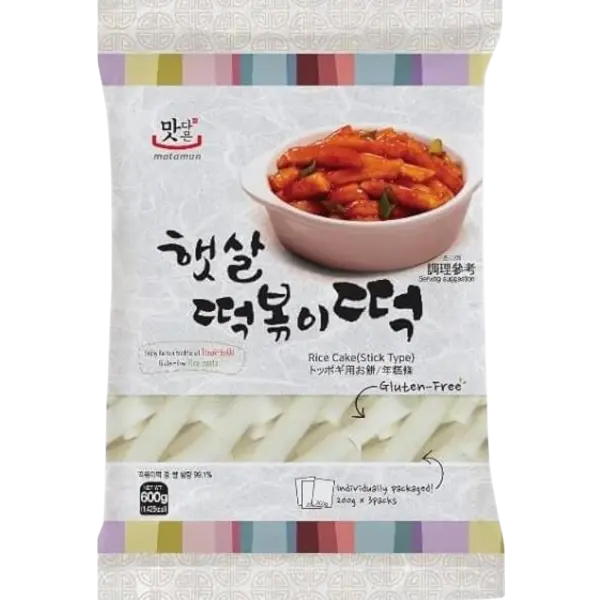 Tteokbokki Tteok (Tublar Type Rice Cake) - 600 g