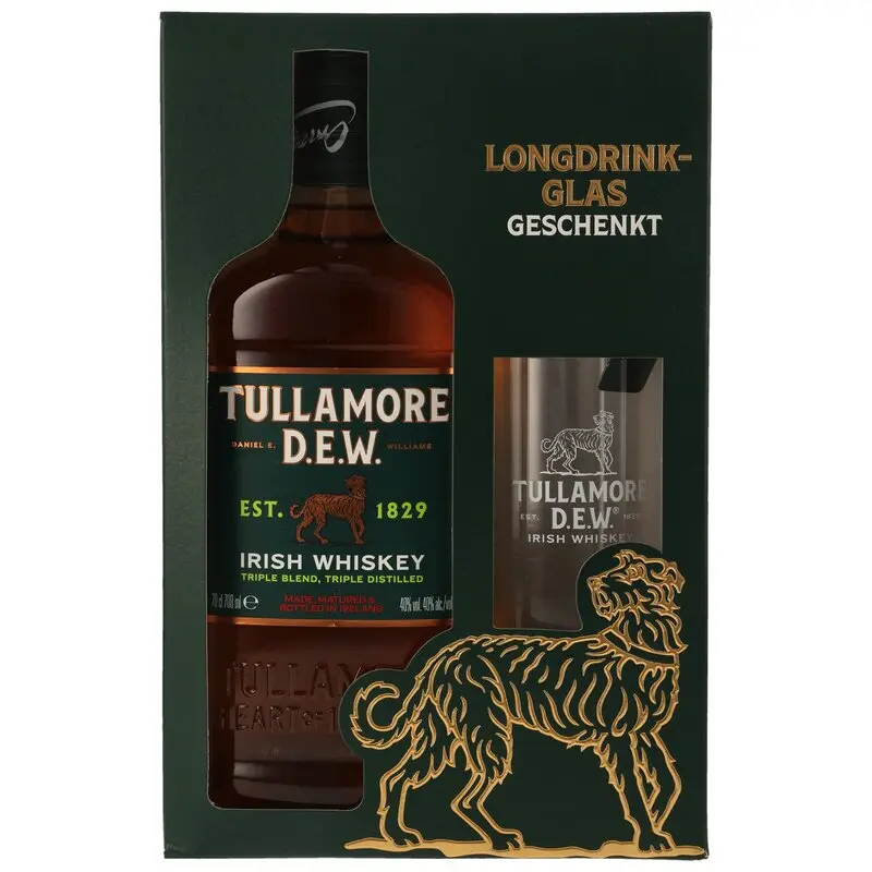 Tullamore Dew + Longdrink Glas