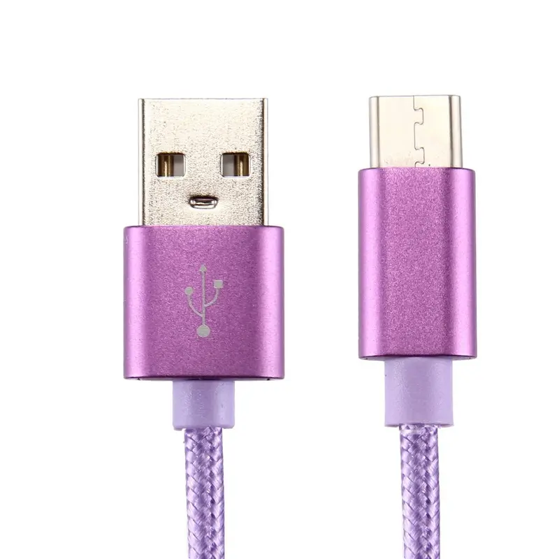 Typ-C Datensynchronisation Ladekabel Violett 3m
