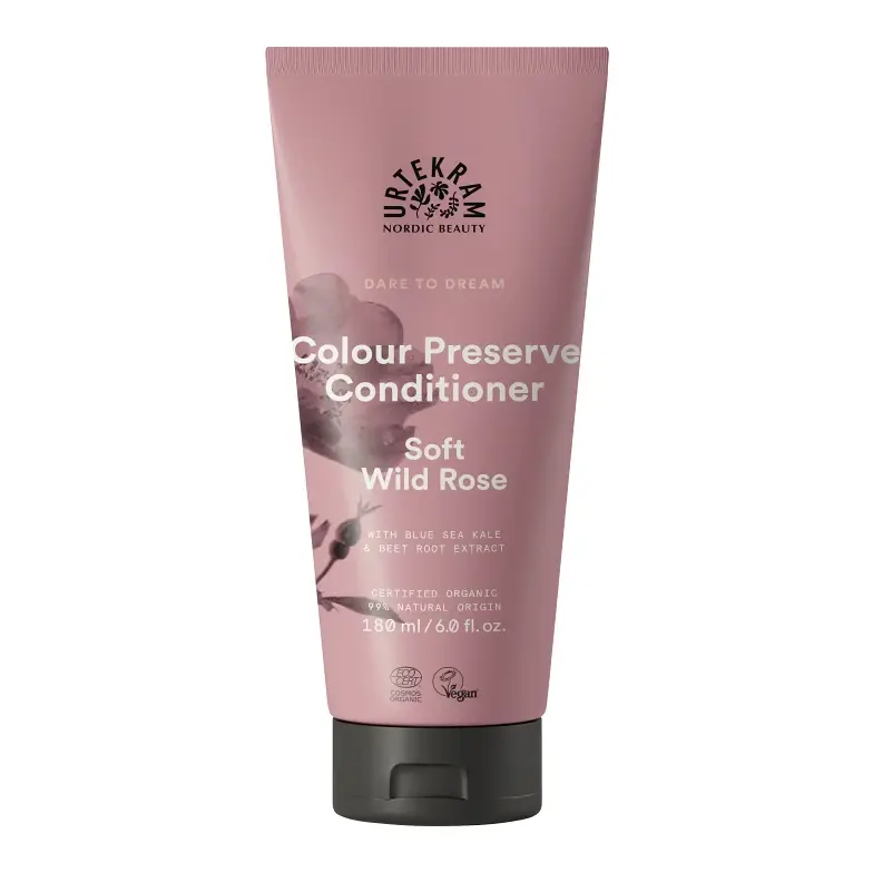 Urtekram - Colour Preserve Conditioner - Soft Wild Rose 180 ml