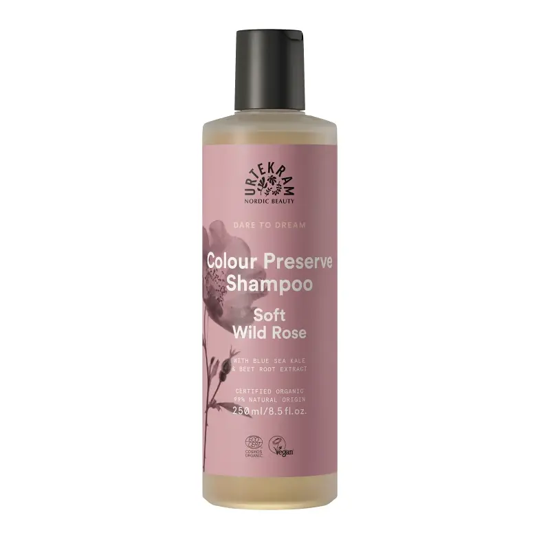 Urtekram - Colour Preserve Shampoo - Soft Wild Rose 250 ml