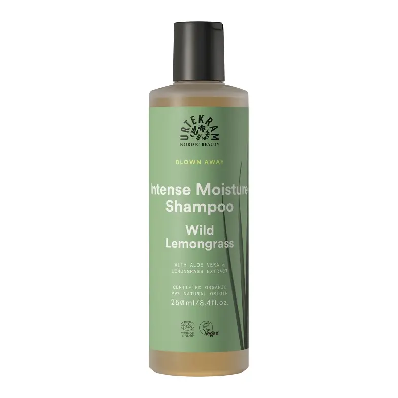 Urtekram - Intense Moisture Shampoo - Wild Lemongrass 250 ml