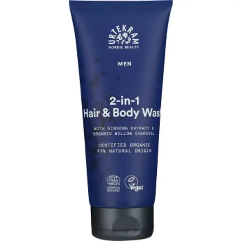 Urtekram Kroppsvård 2-in-1  - Body Care 2-in-1 Hair n Body Wash Men - 200ml