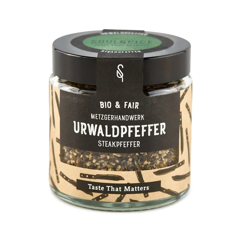 Urwaldpfeffer geschrotet / Steakpfeffer, Gewürz Bio